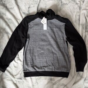Calvin Klein Men's Black and Gray Crewneck Sweater